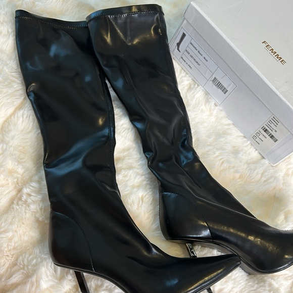 CLOSET CLOSING Revolve La Femme The Whistler Boot in Nero Sz 37 7 Black - Picture 8 of 8